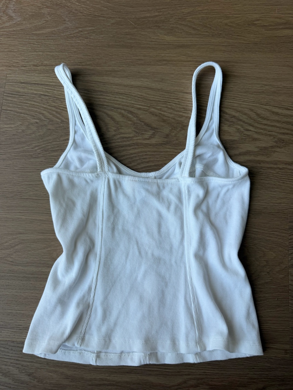Universal Thread White Ribbed Bustier Tank Top - Picture 4 of 5